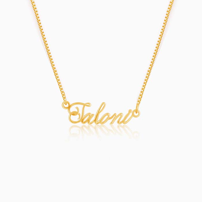 Pure silver name necklace
