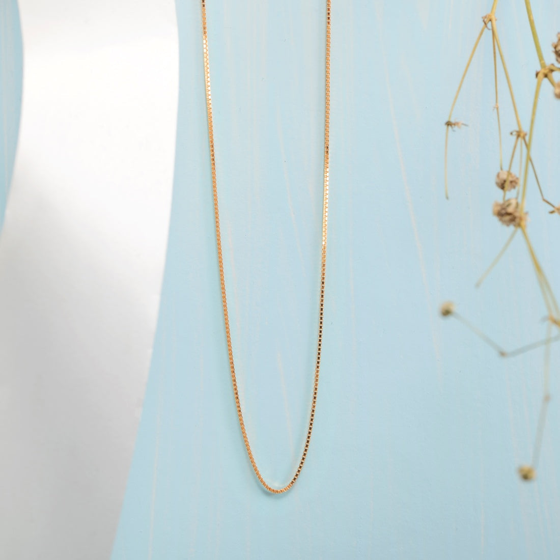 Pure silver box chain
