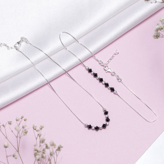 Pure Silver Graceful Whispers Anklets