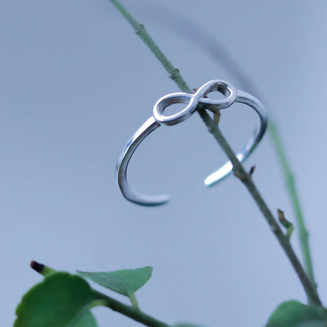 Pure silver Infinity Ring
