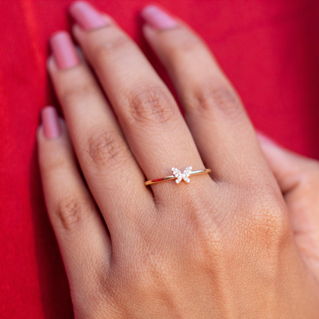 Pure Silver Butterfly Ring