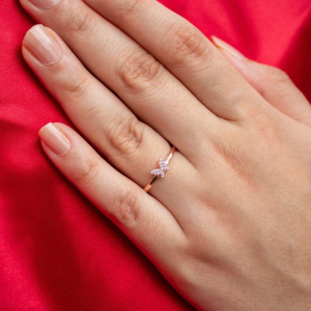 Pure Silver Butterfly Ring