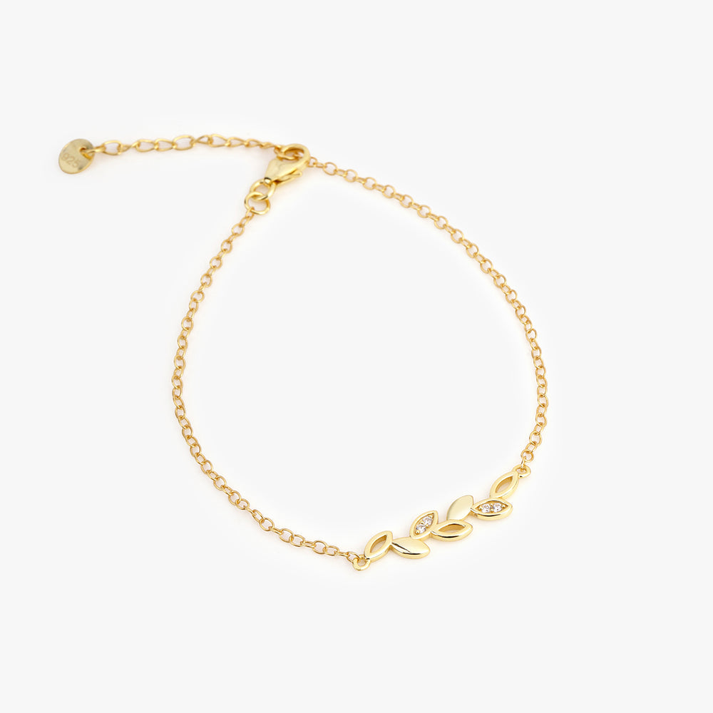 Pure silver Leaf Bracelet