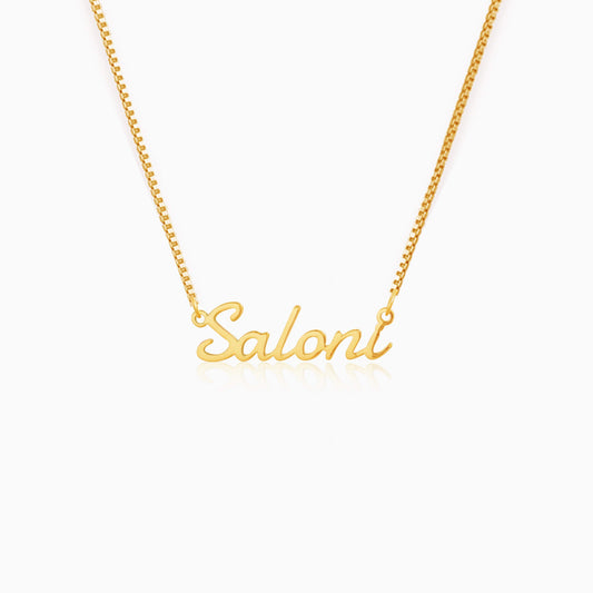 pure silver name necklace