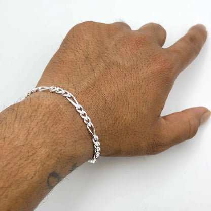 Pure silver men’s bracelet