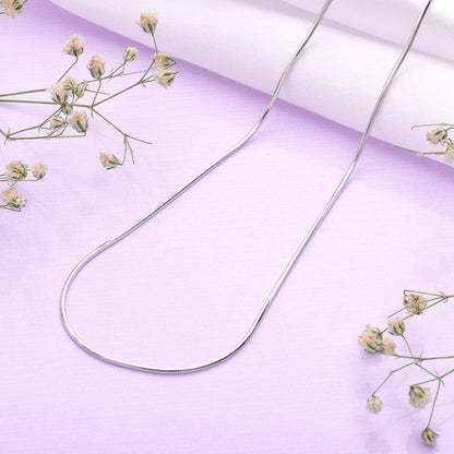 Pure silver snake chain