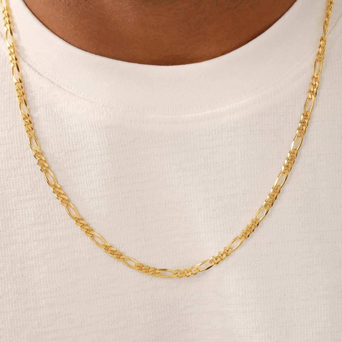 Pure silver men’s Figaro Chain