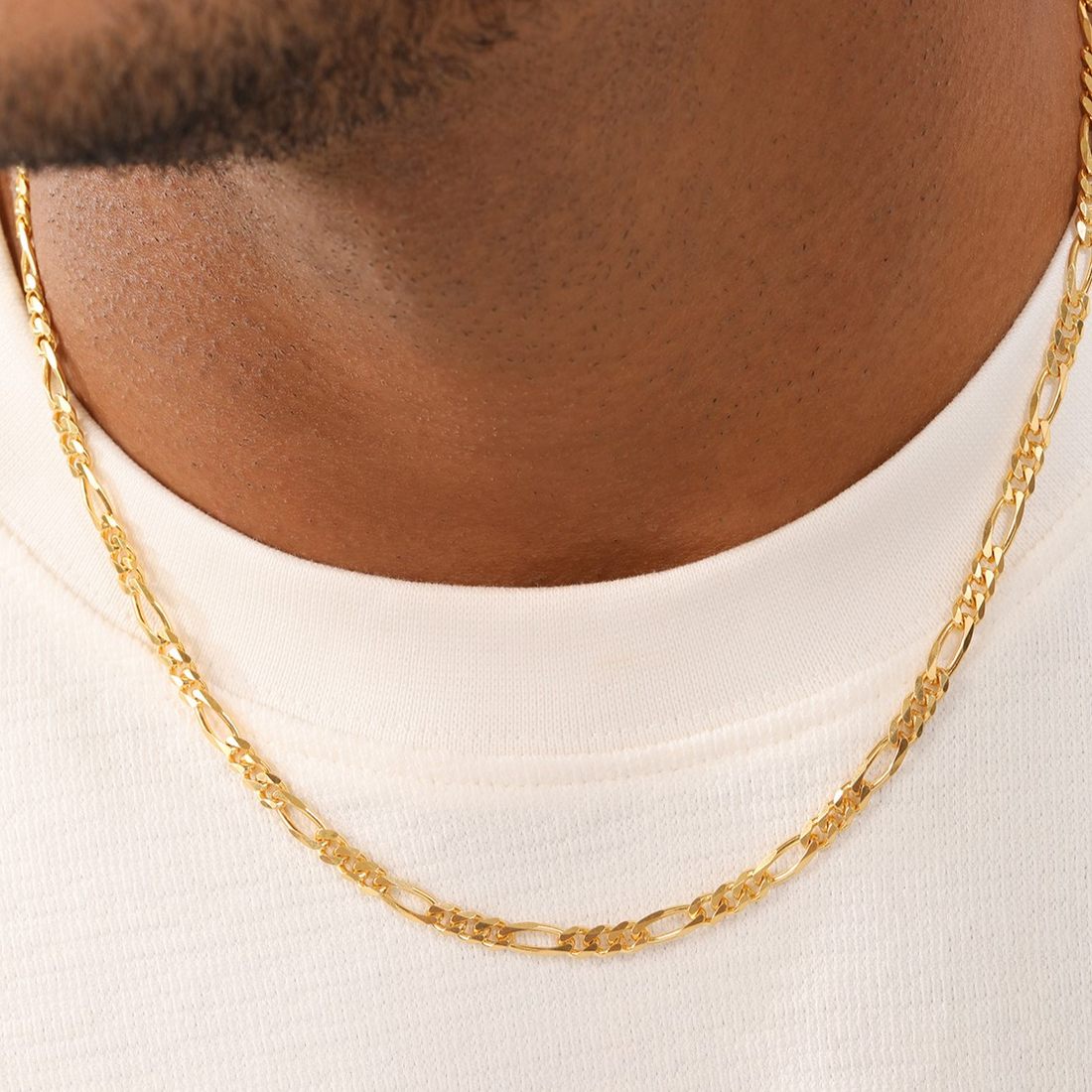 Pure silver men’s Figaro Chain