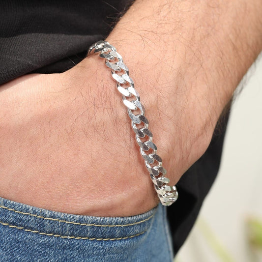 Pure silver Elegance Men's bracelet