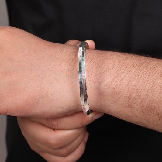 Pure silver men’s kada